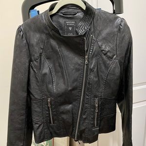 Faux Leather Guess Motorcycle Jacket